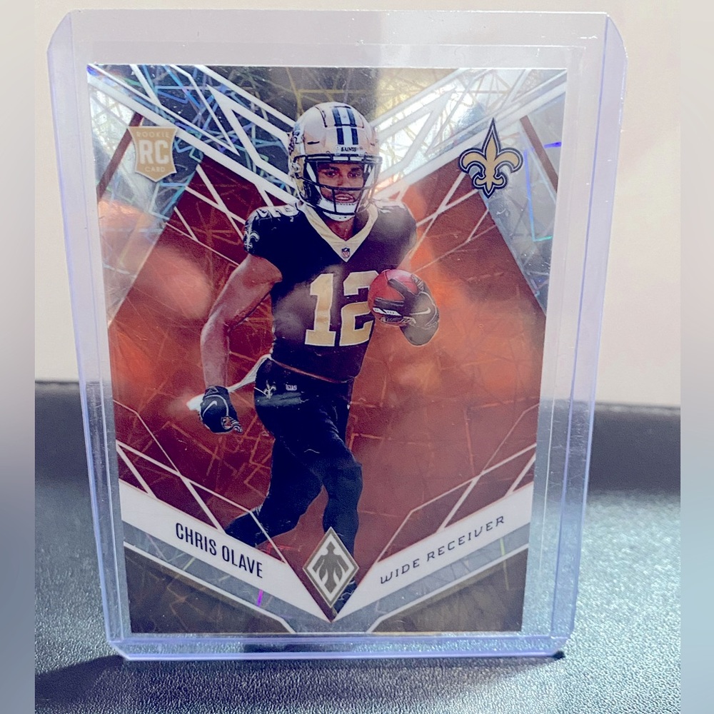 2022 Panini phoenix Rookie football card (Chris Olave) specially numbered #45/75